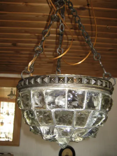 Lampe med brudglas
